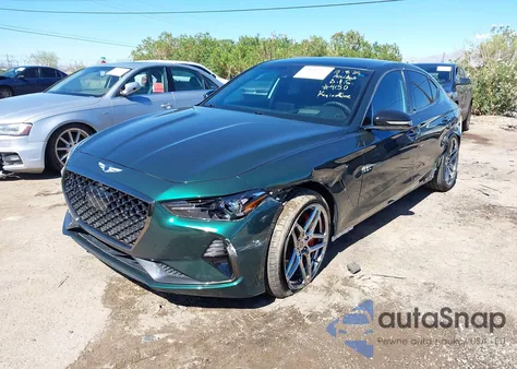 2021 Genesis G70 3.3T Awd из США, поврежденный, VIN KMTG34LE7MU074150